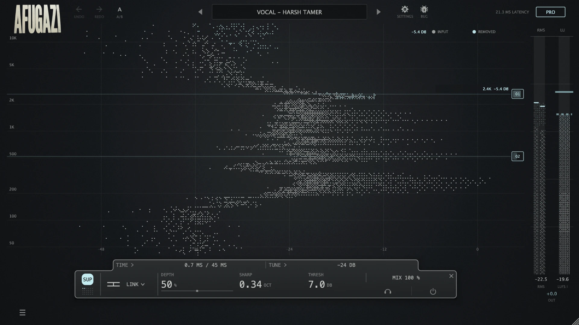 SUPPRESSOR PRO interface
