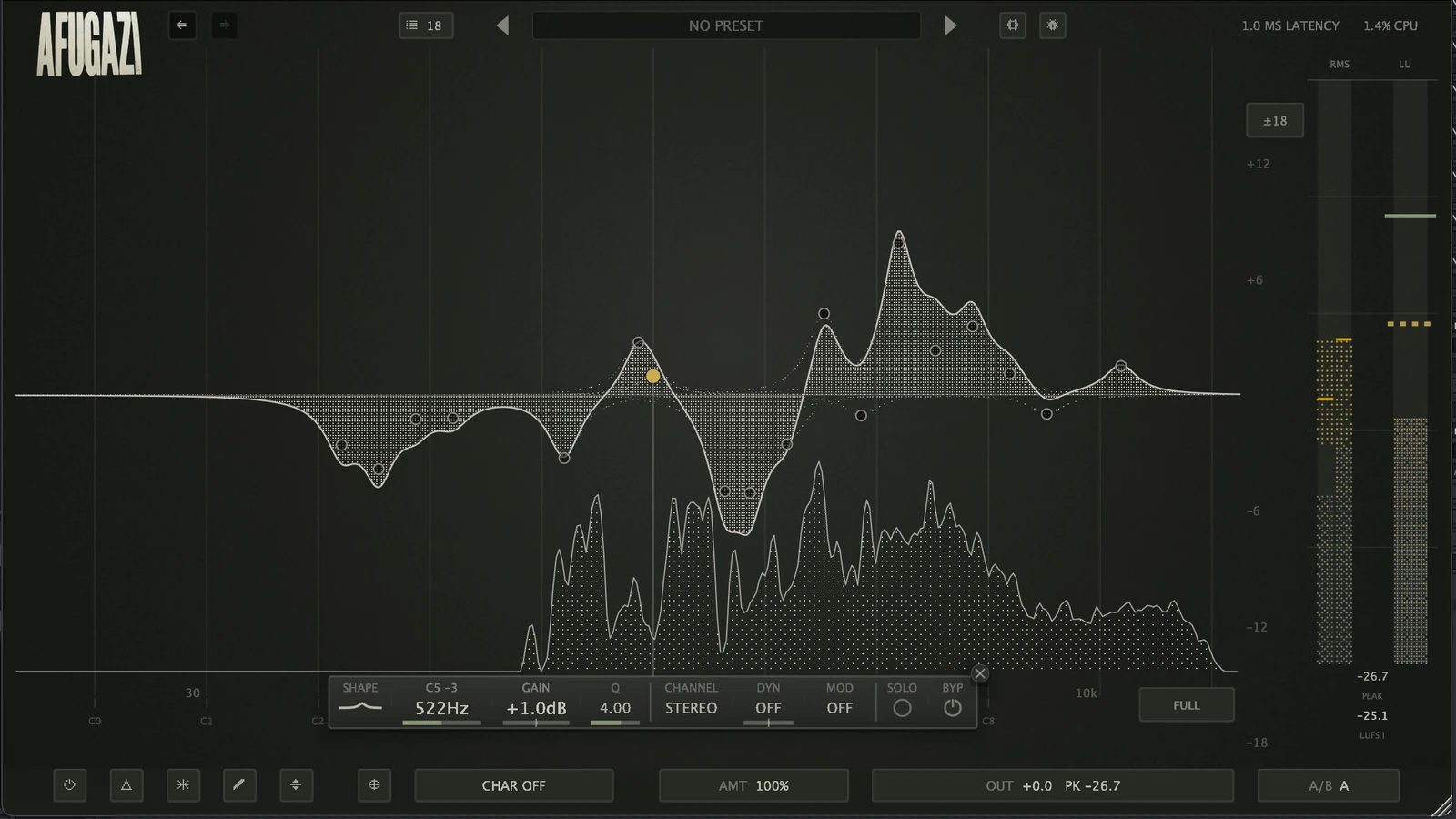 AFUGAZI EQ interface